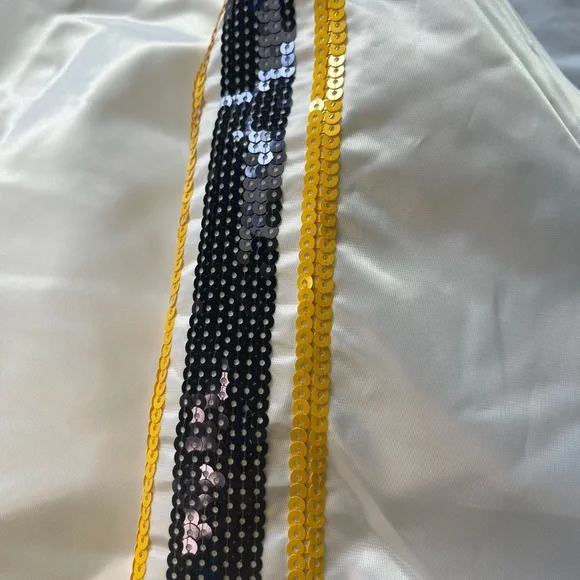 White and Yellow Varsity Jacket - Picture 5 of 11